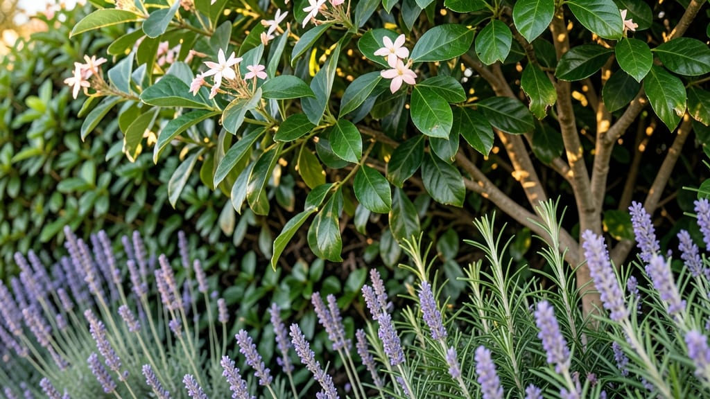 Layered Mixed Hedge with Companion Plants