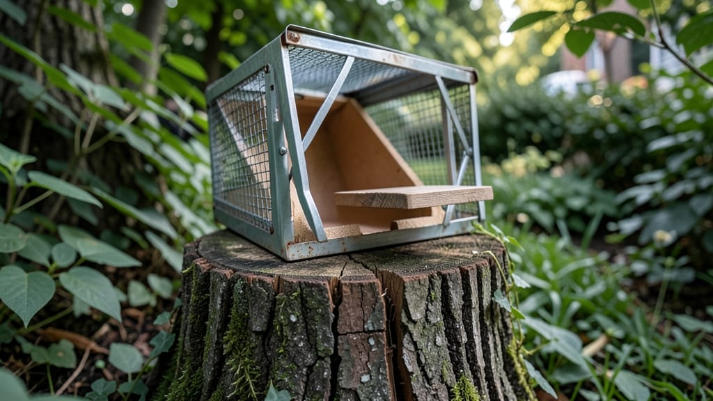 Squirrel-Proof Stump Birdhouse