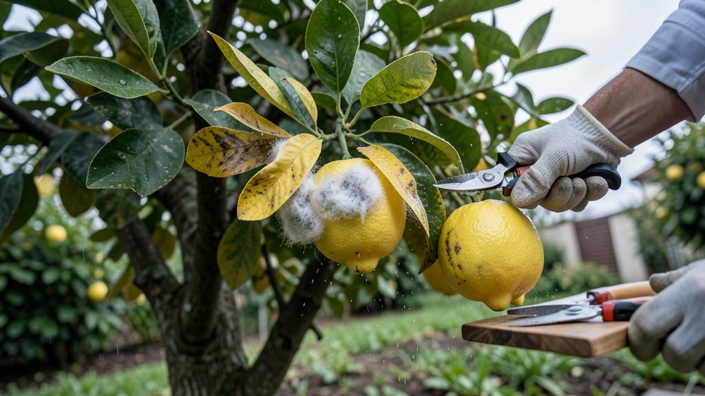 Prune Infected Leaves and Fruit Immediately