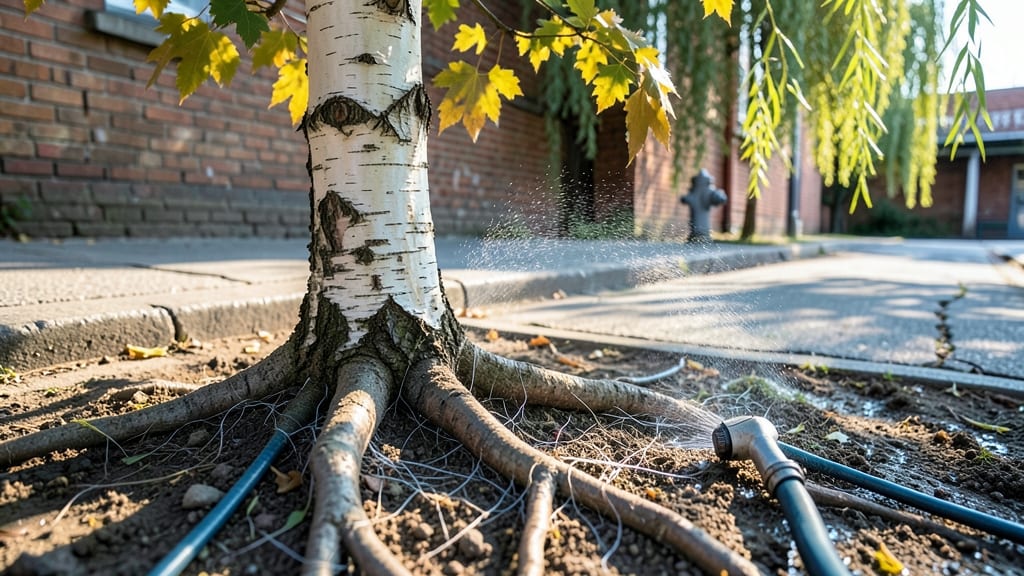 Shallow-Rooted Trees Like Maple
