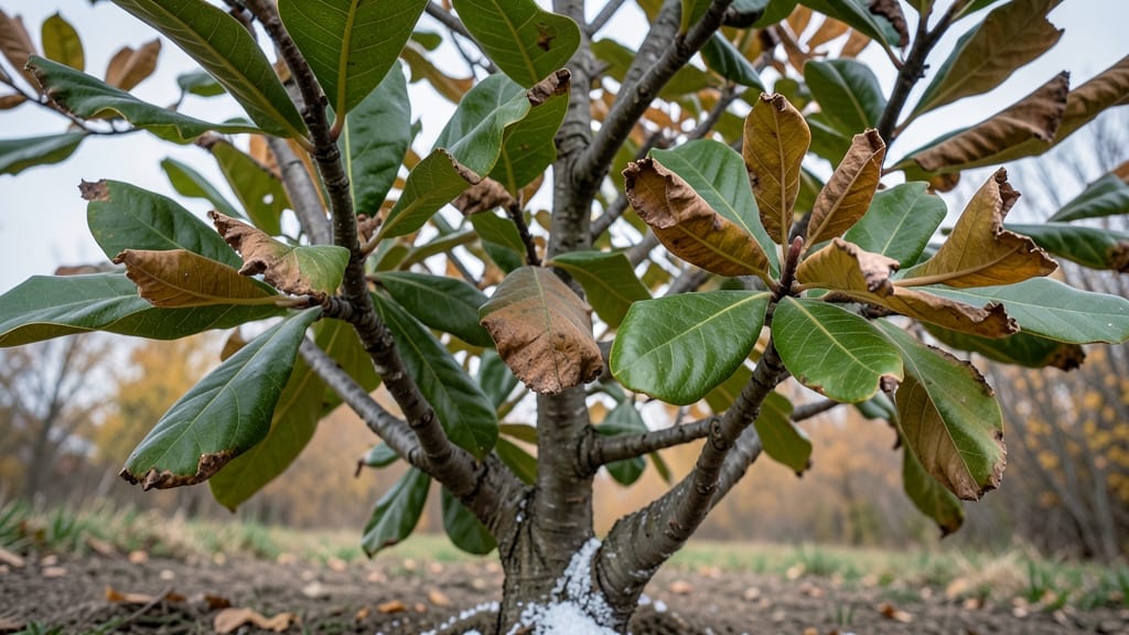 Brown Leaf Tips on Loebner Magnolias