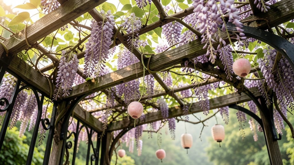 Japanese Wisteria Pink Puffballs