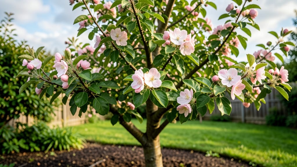 Gala Apple Tree Blossoms: Fragrant Pink Spikes for Springtime Beauty