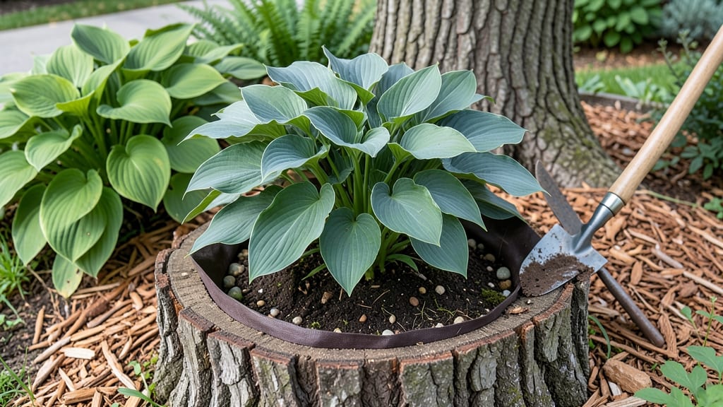 How to Make a Tree Stump into a Planter: Upcycled Garden Art in 3 Simple Steps