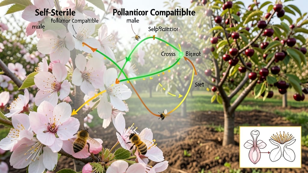 Bing Cherry Tree Pollination Chart: Variety Cross-Compatibility and Best Pollinator Pairs