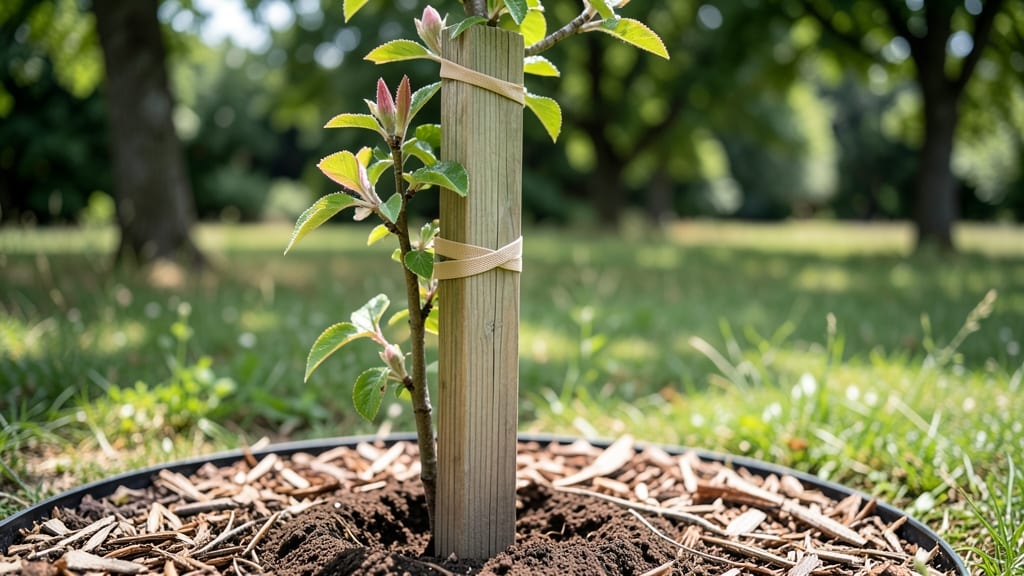 Stake a Tree to Grow Straight: Exact Staking Techniques and Timing
