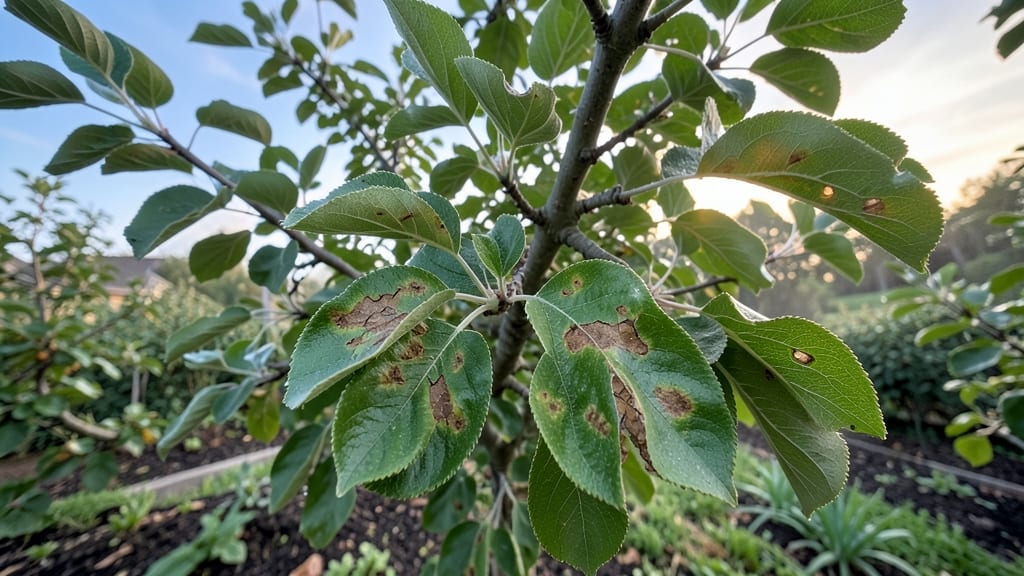 Apple Scab on Fruit Trees