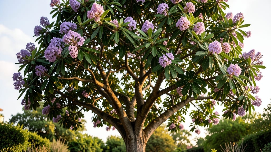 Crape Myrtle with Lavender Blooms