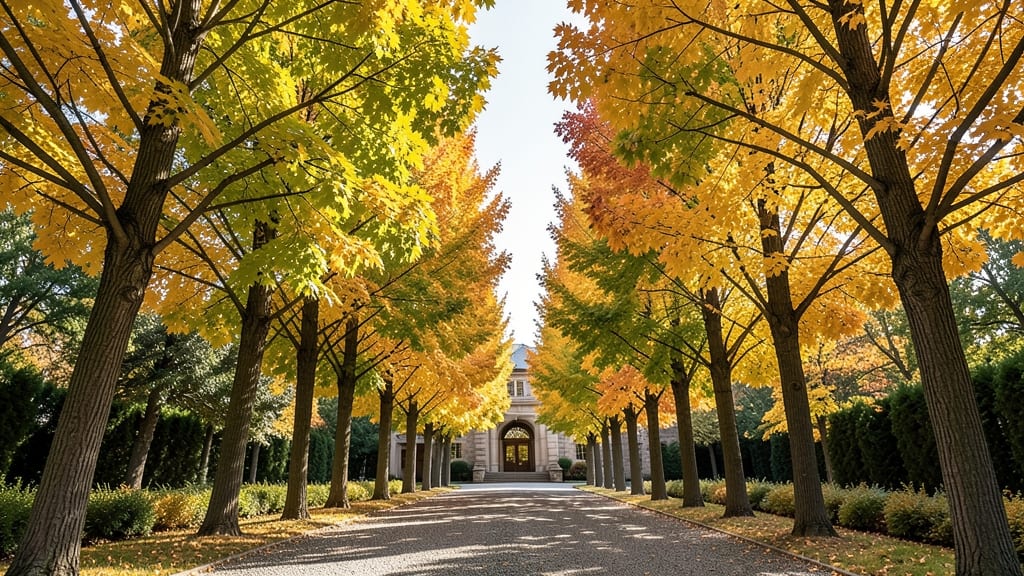 Sunburst Maple Allée for Grand Entrances