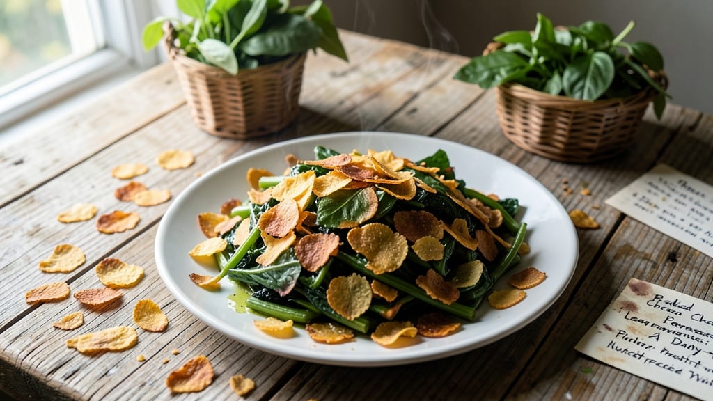 Baked Cherry Leaf Parmesan