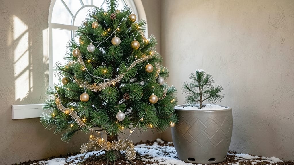 Christmas Tree in Planter Pot: Year-Round Holiday Charm Without Yard Space