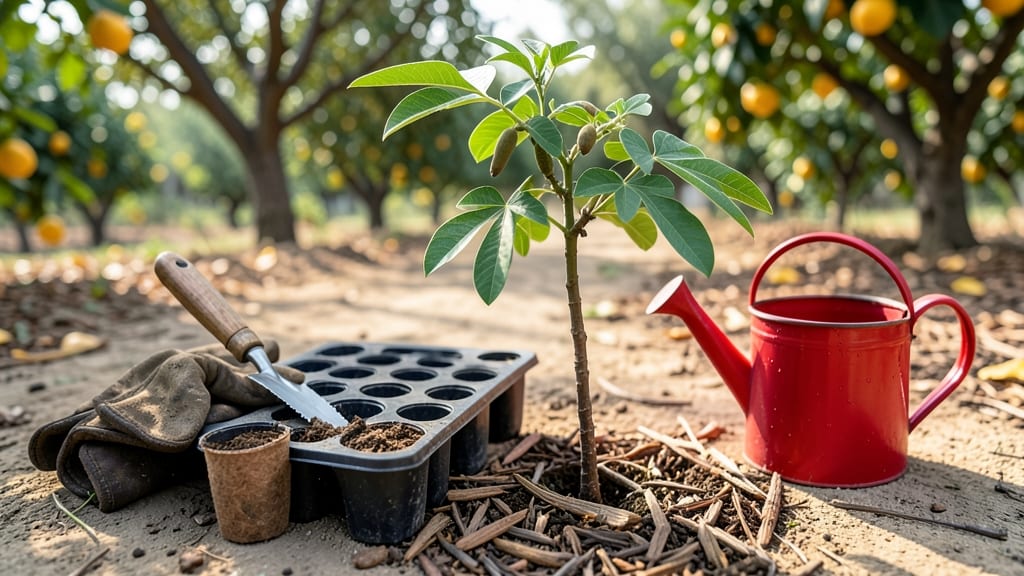 Carob Tree Seedlings: Germination Success With Moisture and Warmth Control