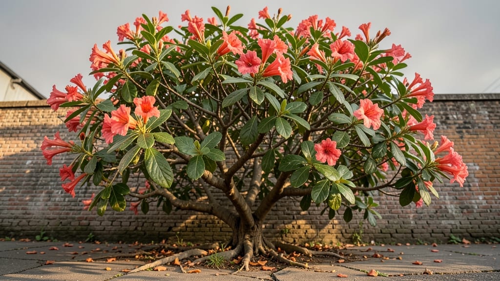Weigela Tree Trumpet-Shaped Flowers