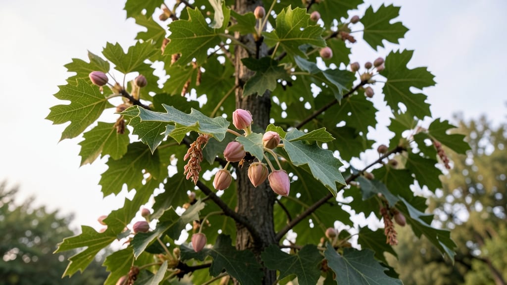 Sweet Chestnut 'Aspleniifolia' Pinkish-Tinged Buds