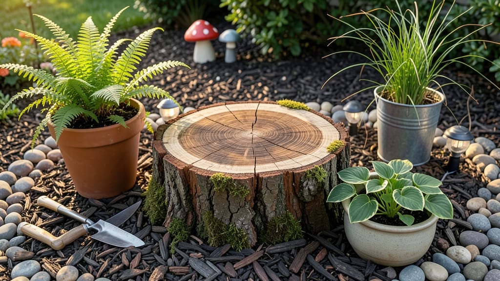 Disguise Tree Stump: Whimsical Garden Focal Point in 3 Steps