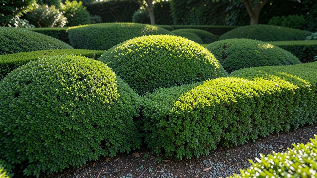 Low-Maintenance Boxwood Berm