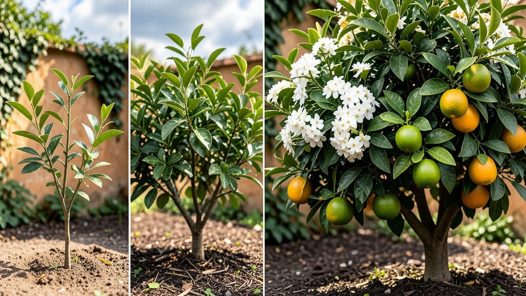 Orange Tree Growth Stages: From Seedling to Fruit-Bearing Tree