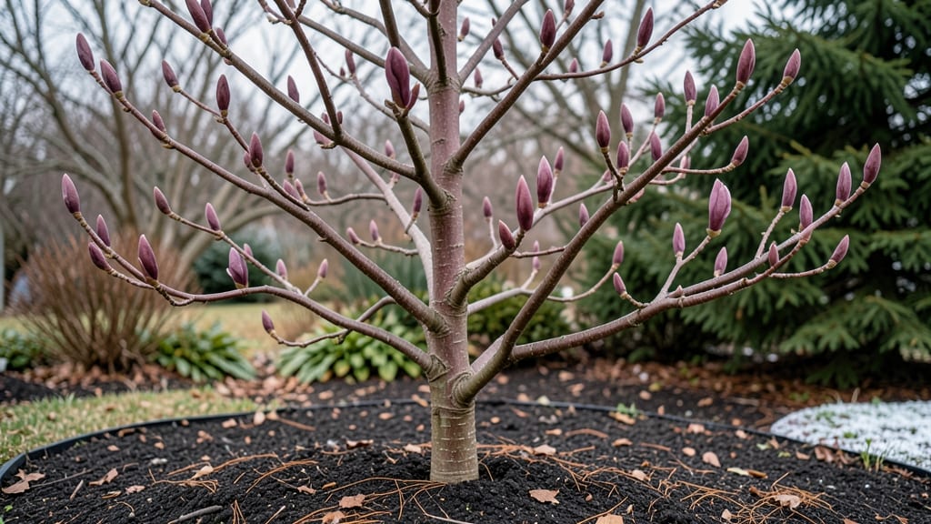 Magnolia Tree Buds in Winter: Dormant Season Trimming for Spring Bloom Revival