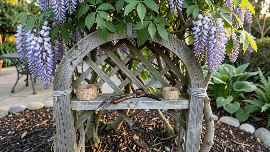 Wisteria Tree Support Frame: Sturdy DIY System for Climbing Growth