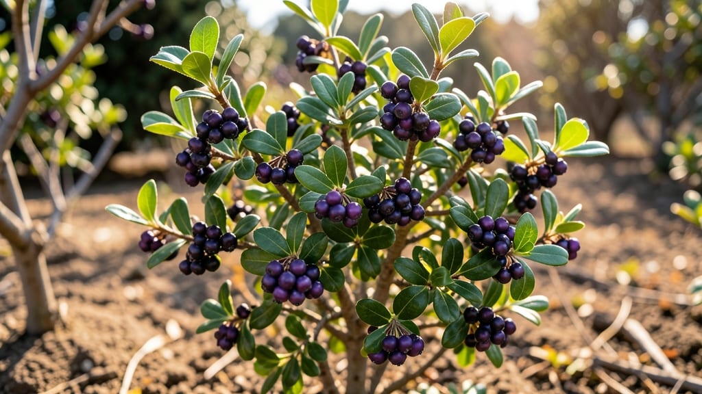 Coralberry with Purple Berries
