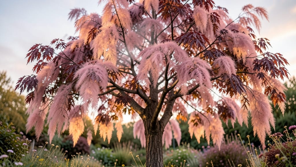 Smoke Tree with Purple Smoke Flowers