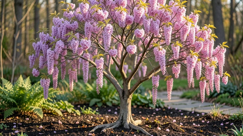 Tree With Pink Flower Clusters: Romantic Garden Statement With Season-Long Blooms