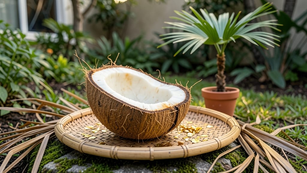 Palm Tree Seed Pods Art: Textured Garden Sculptures for Year-Round Drama