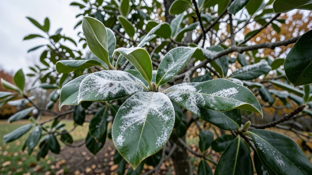 White Fuzzy Growth on Annabelle Magnolia