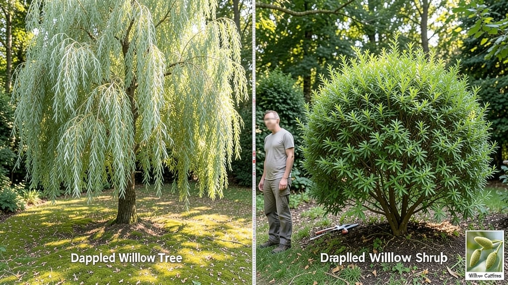 Dappled Willow Tree vs Shrub: Height Control Secrets for Compact Growth