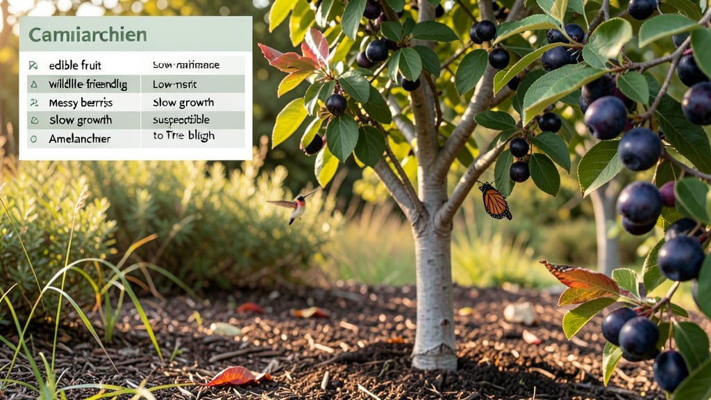 Serviceberry Tree Pros and Cons: Edible Fruit Yield vs Pruning Challenges