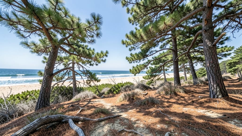 Evergreen Pine Berm for Coastal Areas