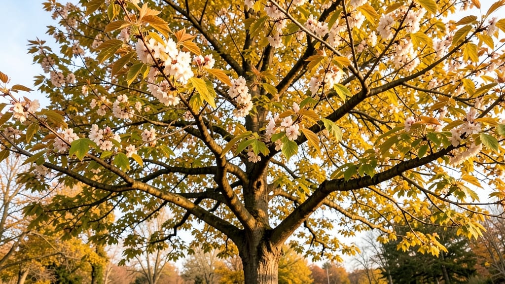 Moose Maple with White and Pink Flowers