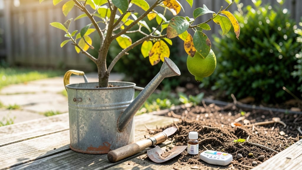 Potted Lemon Tree Losing Leaves: Diagnose Fix 5 Root Causes