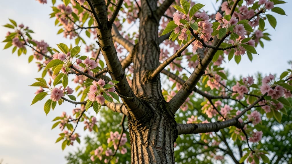 Chinese Chestnut 'Morton's Giant' Pinkish New Growth