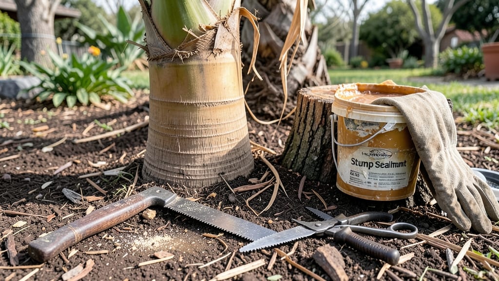 Cut Palm Tree Trunk: Precision Trimming for Clean Cuts and Strong Regrowth