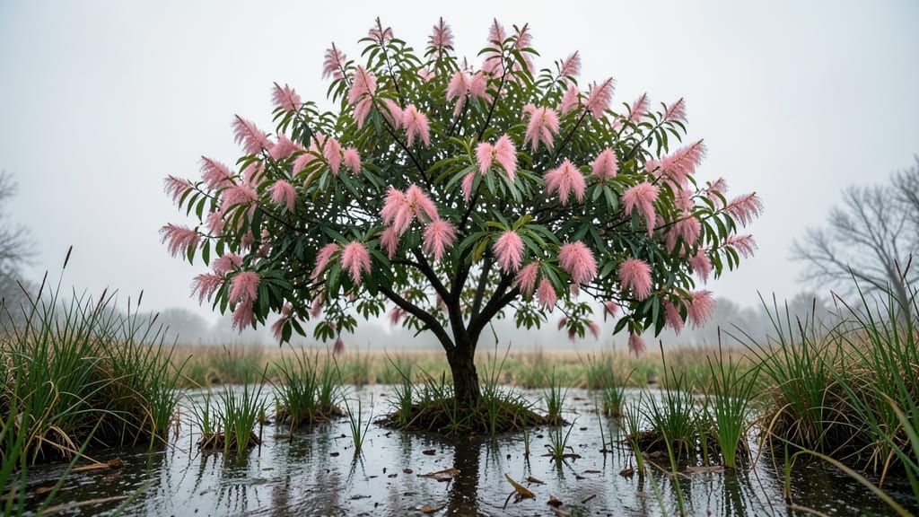 Pink Alder Tree Catkins