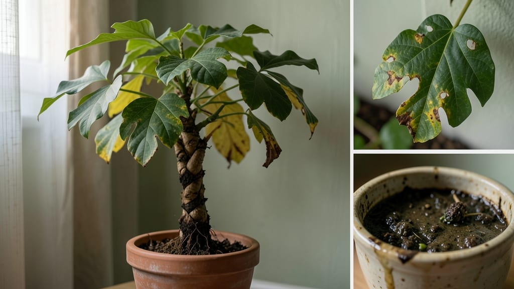 What Does an Overwatered Money Tree Look Like?: Yellow Leaves, Drooping Branches, and Mushy Roots