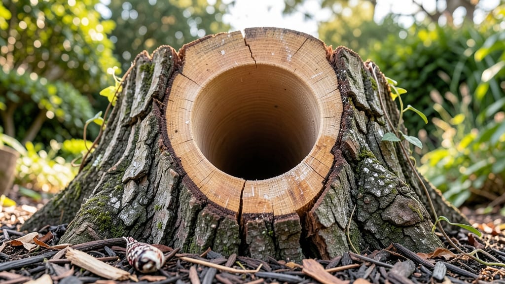 Classic Woodpecker Nesting Stump House