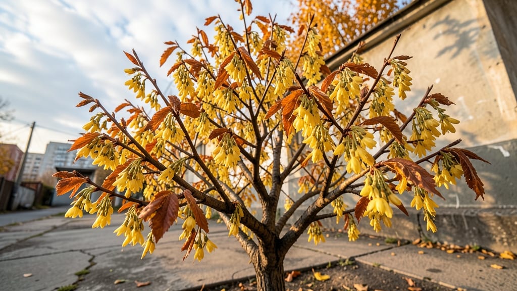 Amur Maple with Fragrant Yellow Flowers