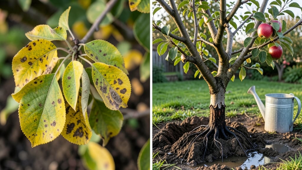 What Does an Overwatered Apple Tree Look Like: Yellowing Leaves and Mushy Roots Revealed