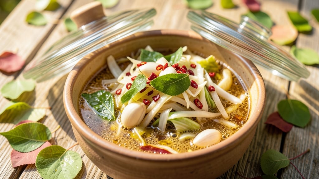 Fermented Cherry Leaf Kimchi