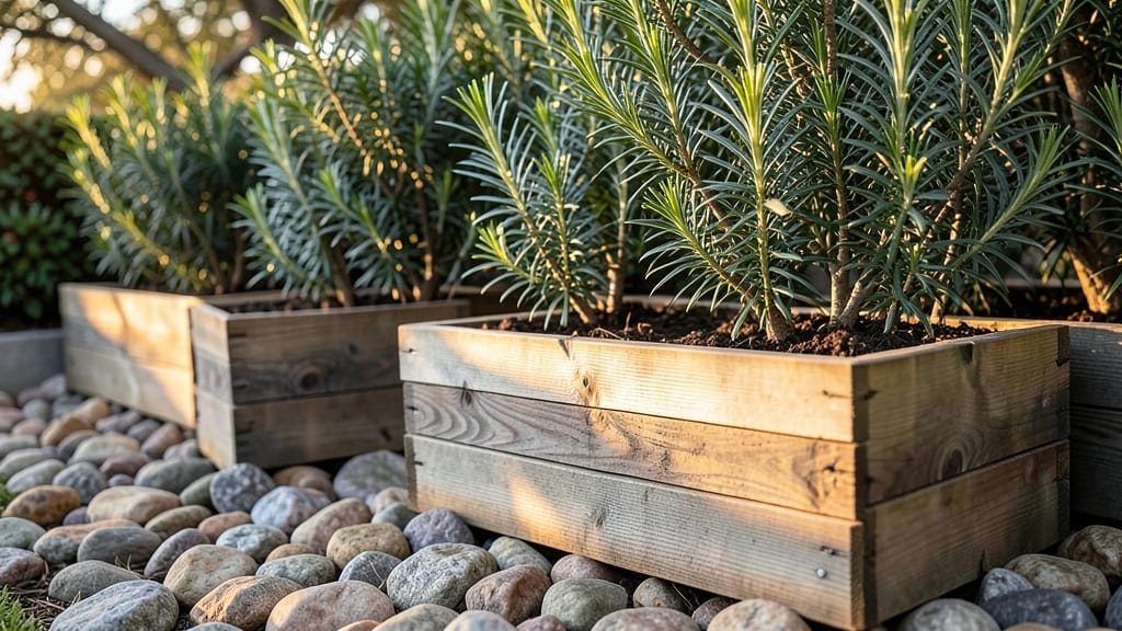 20-Gallon Raised Wooden Planters for Privacy Screens