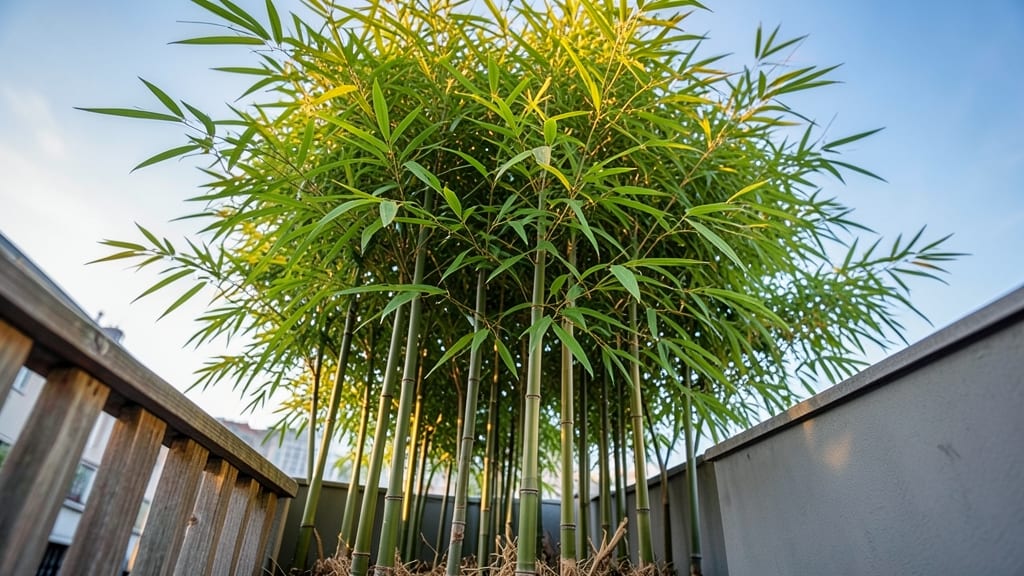 Fountain Bamboo For Compact Privacy